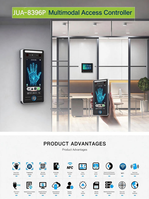 3D Palm Recognition Access Control & Time Attendance Terminal