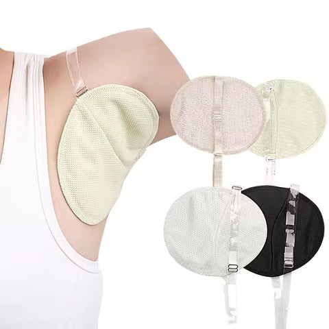 Reusable Adjustable Underarm Sweat Pads with Washable Dress Shields