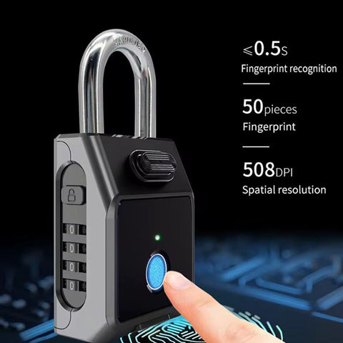 Smart Biometric Key Lock Box- Black