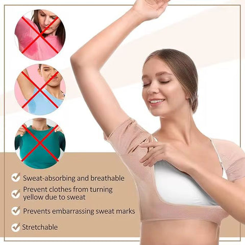 Washable Sweat-Proof Underarm Shield Vest- Beige