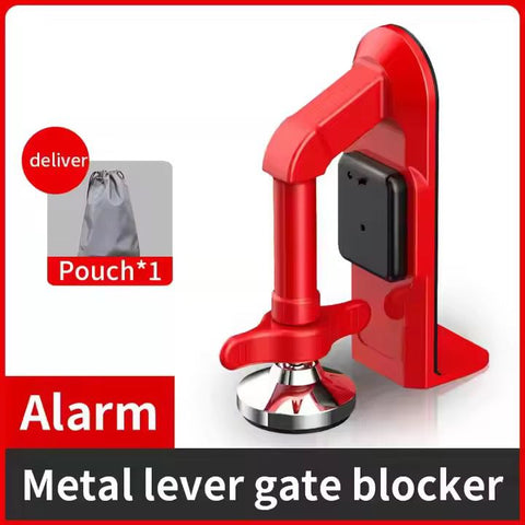 Heavy-Duty Adjustable Furniture Lifter & Leveling Jack with Anti-Slip Base- Red