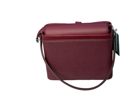 Textured Signature Handbag- Red