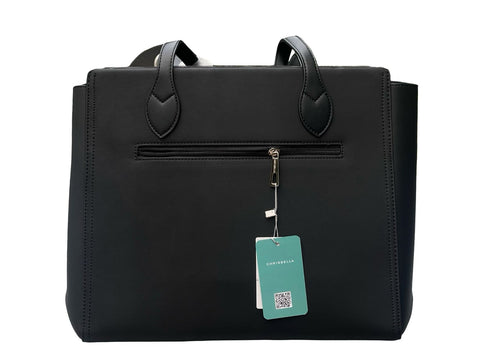 Chrisbella Elegant Structured Office Bag- Black
