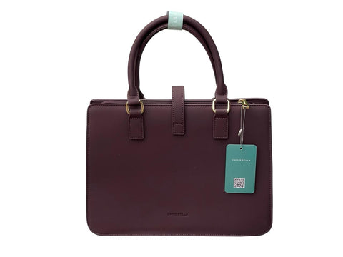 Chrisbella Structured Executive with Gold Hardware- Purple