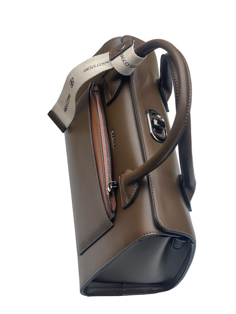 BAGCO Luxe Dual-Tone Structured Classic- Brown