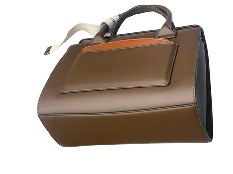 BAGCO Luxe Dual-Tone Structured Classic- Brown