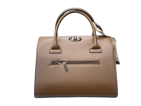BAGCO Luxe Dual-Tone Structured Classic- Brown