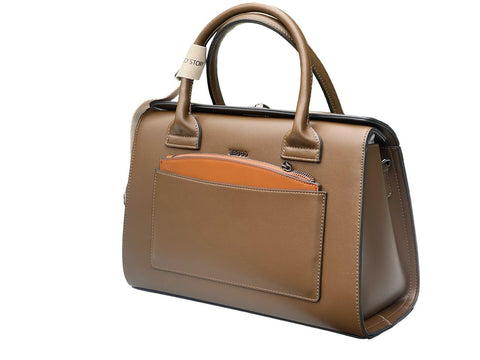 BAGCO Luxe Dual-Tone Structured Classic- Brown