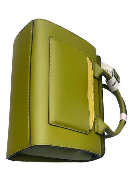BAGCO Luxe Dual-Tone Structured Classic- Green