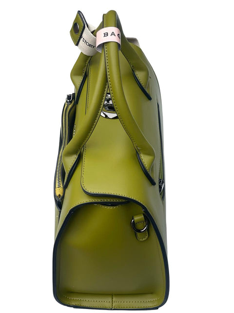 BAGCO Luxe Dual-Tone Structured Classic- Green