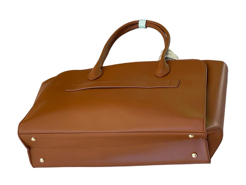 Chrisbella Ultra‑Capacity Executive HUGE Brown Tote Bag