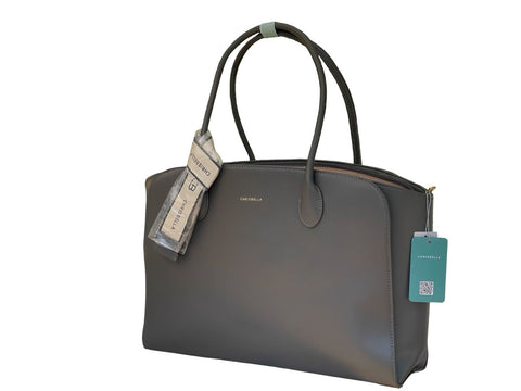 Chrisbella Ultra‑Capacity Executive HUGE Grey Tote Bag
