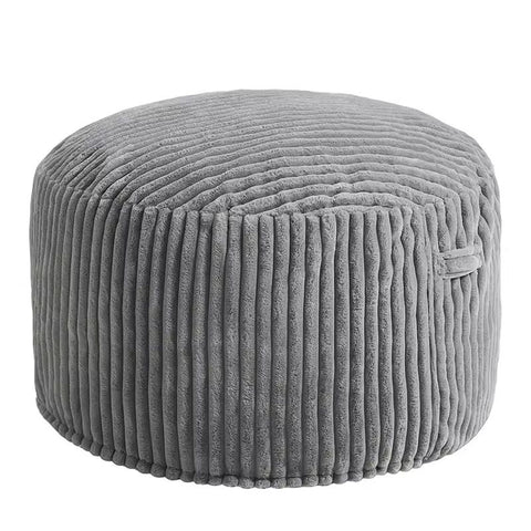 Large Striped Plush Bean Bag Chair for Living Room