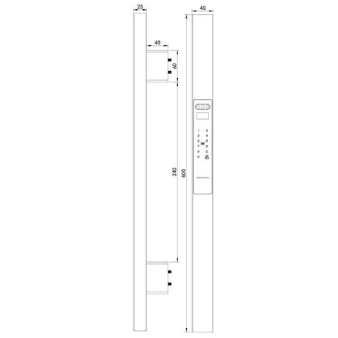 Tuya Smart Face & Palm Recognition Door Lock – WiFi Enabled
