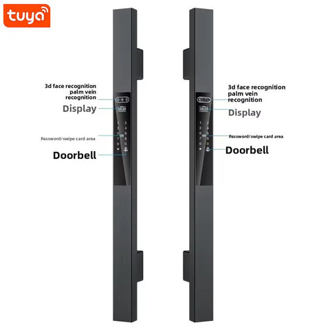 Tuya Smart Face & Palm Recognition Door Lock – WiFi Enabled