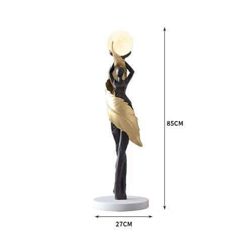 Large Artistic Figure Decorative Ornament – Ambient Floor Light (85×27×27 cm)