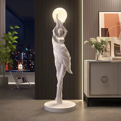 Large Artistic Figure Decorative Ornament – Ambient Floor Light (85×27×27 cm)