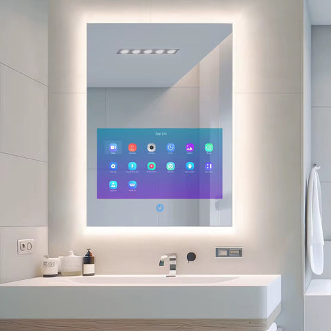 Smart LED Bathroom TV Mirror – Multi-Function Wall-Mounted Mirror (MT-001)