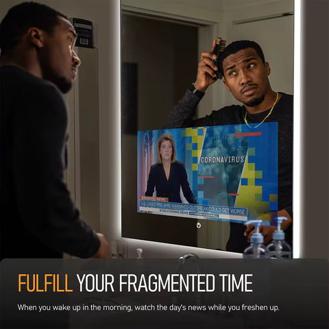 Smart LED Bathroom TV Mirror – Multi-Function Wall-Mounted Mirror (MT-001)