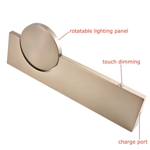 Rechargeable Rotatable LED Wall Lamp – Touch Dimming, 3CCT Modern Atmosphere Light (HL-LWL-3W-A01)