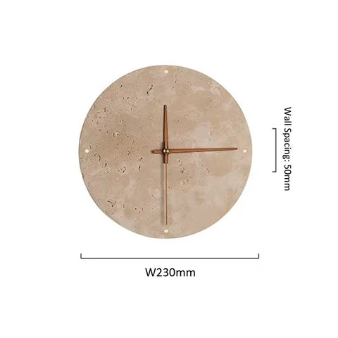 Nordic Travertine Round LED Wall Lamp – Wabi-Sabi Stone Sconce (MW-611)