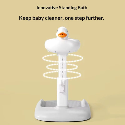 Cute Duck Adjustable Toddler Hair Washing Stand & Stool Set