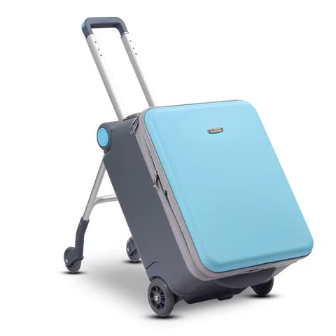 Convertible 4-Wheel Rolling Trolley Suitcase
