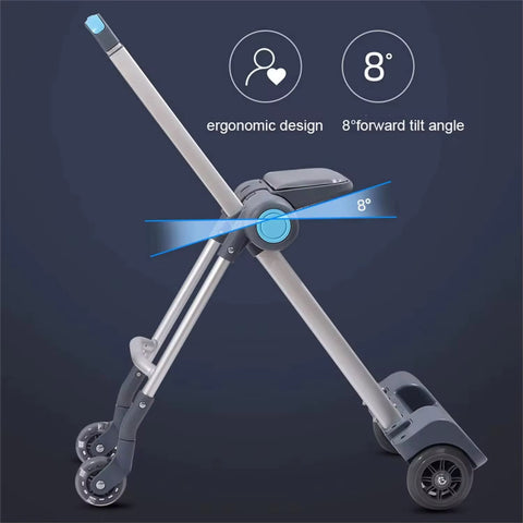 Convertible 4-Wheel Rolling Trolley Suitcase