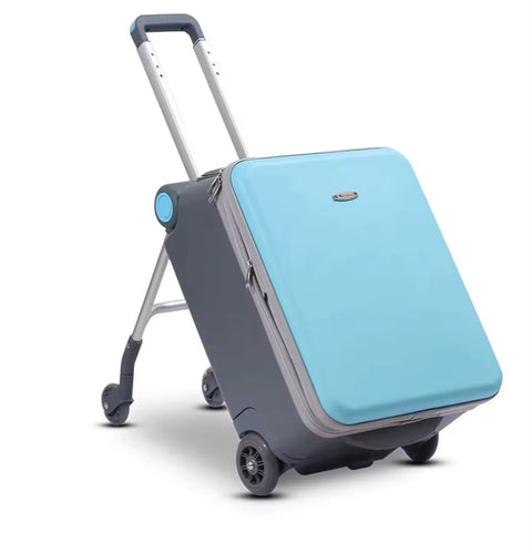 Convertible 4-Wheel Rolling Trolley Suitcase