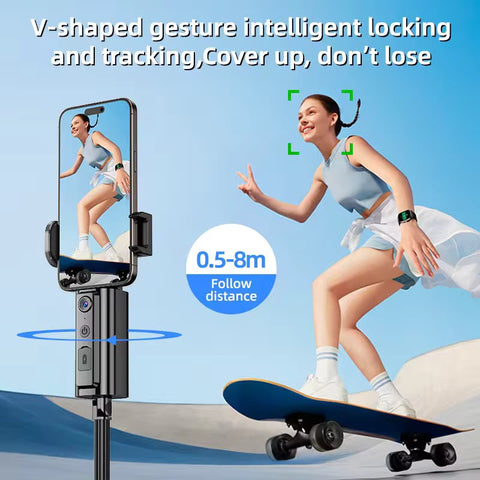 Wireless Selfie Stick Tripod with Fill Light & Detachable Remote