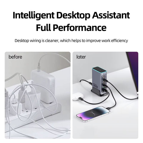 660W 8-Port GaN Desktop Fast Charger
