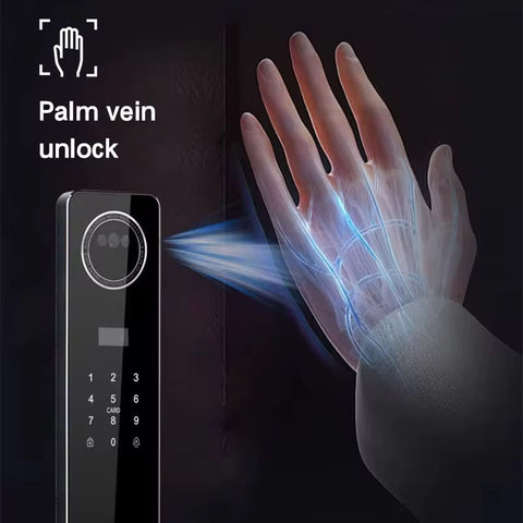 Smart Video Intercom Door Lock with 3D Face & Palm Recognition