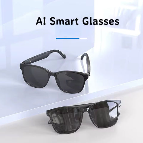 Wireless Open-Ear Smart Audio Sunglasses with Touch Control & Mic