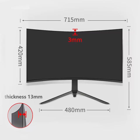 Curved Desktop Monitor