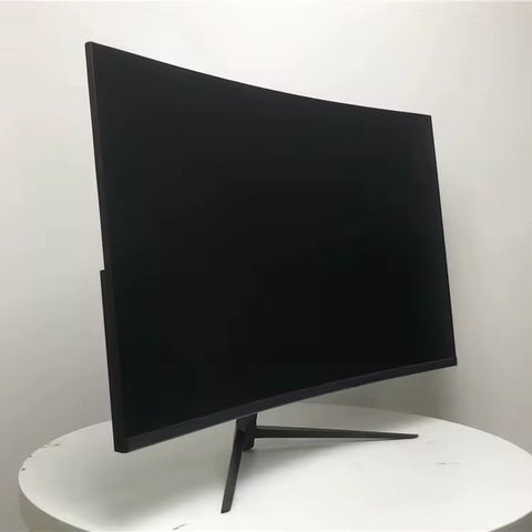 Curved LED Gaming Monitor with V-Shaped Stand & Joystick Control