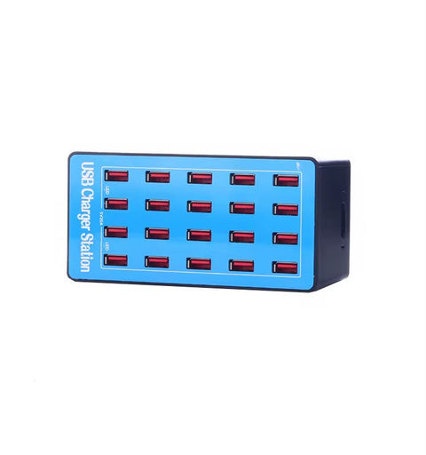 20-Port Multi-USB Charging Station Hub (5V 20A)