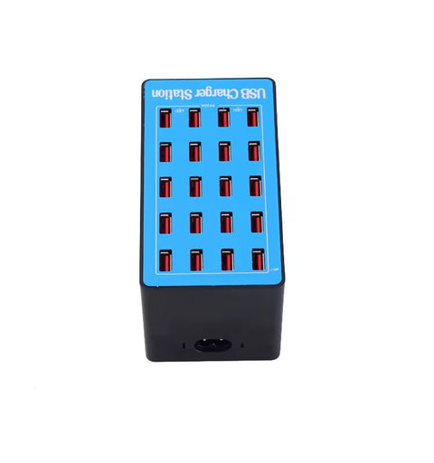 20-Port Multi-USB Charging Station Hub (5V 20A)