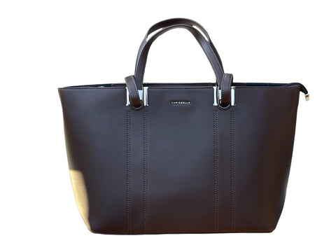 CHRISBELLA Elegant Women's Tote Bag (Dark Brown)