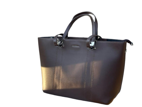 CHRISBELLA Elegant Women's Tote Bag (Dark Brown)