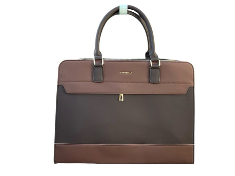 Chrisbella Elegant Women's Laptop Bag (Brown)
