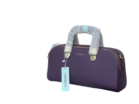 CHRISBELLA Luxe Gift-Ready Top Handle Bag (Purple)