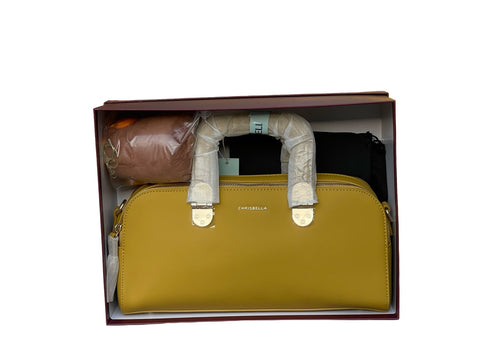 CHRISBELLA Luxe Gift-Ready Top Handle Bag (Gold)