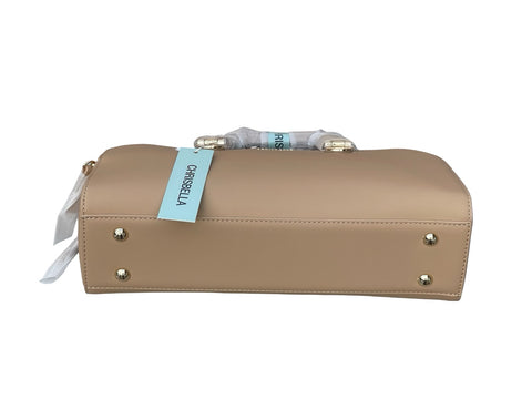 CHRISBELLA Luxe Gift-Ready Top Handle Bag (Light Brown)