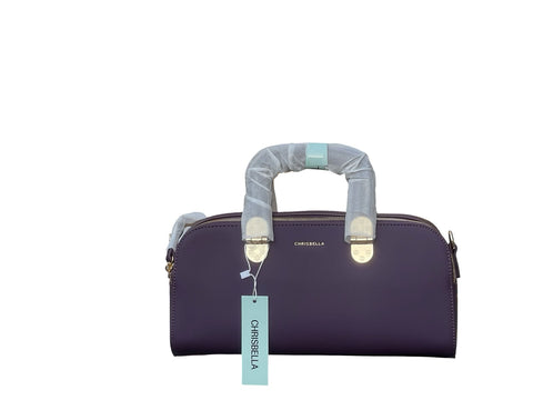 CHRISBELLA Luxe Gift-Ready Top Handle Bag (Purple)