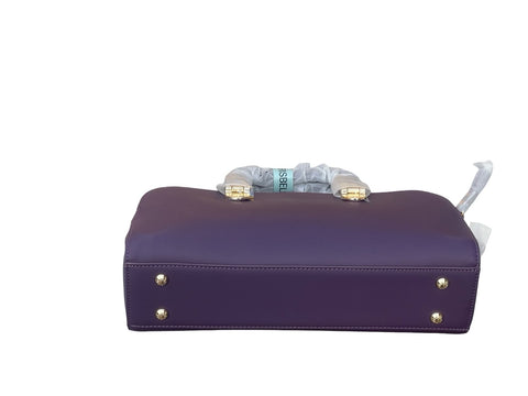 CHRISBELLA Luxe Gift-Ready Top Handle Bag (Purple)