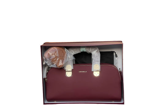 CHRISBELLA Luxe Gift-Ready Top Handle Bag (Red)