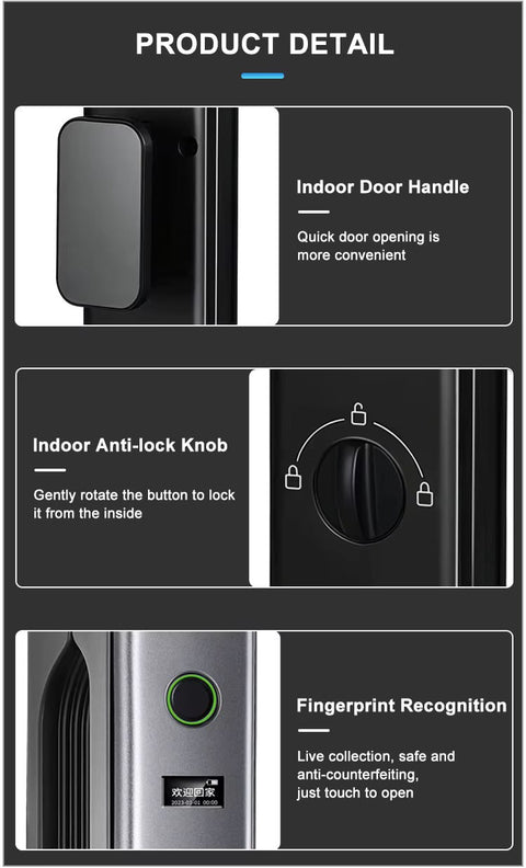 Smart Door Lock with 3D Face Recognition & Video Intercom