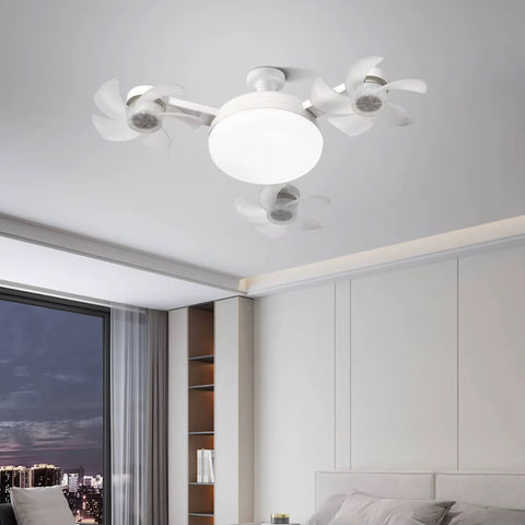 Ceiling Fan Light with Remote Control (White)