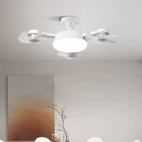 Ceiling Fan Light with Remote Control (White)