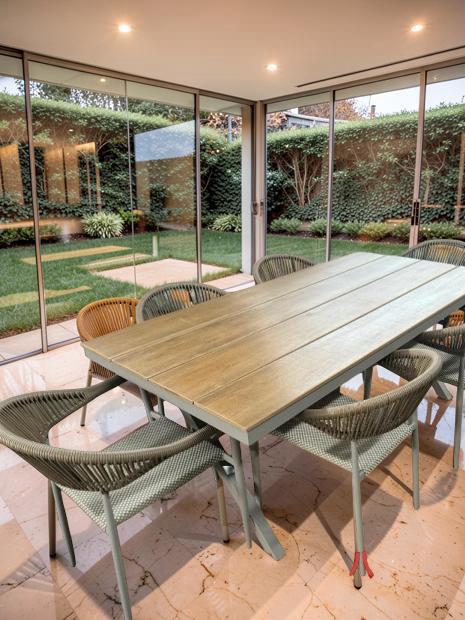 7-Piece Outdoor Faux Wood & Rope Dining Set